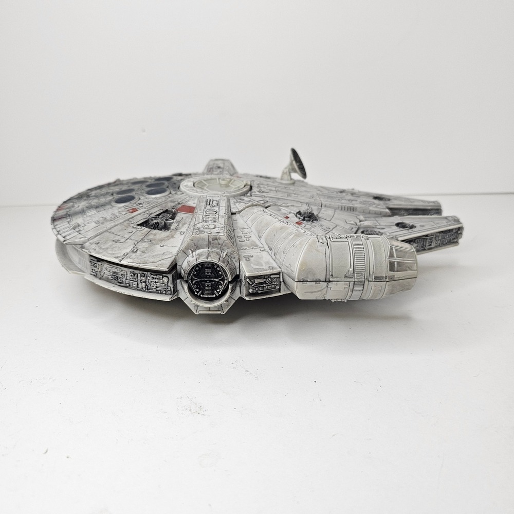 Star Wars Millennium Falcon Spaceship Toy Corellian Freighter Vehicle Gray - Picture 5 of 11